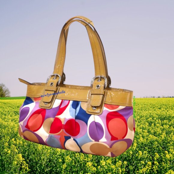 COACH Poppy Signature Soho Handbag - Picture 1 of 17